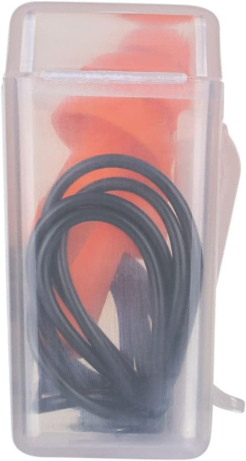 Klein Tools 605036 Corded Earplugs, 25dB NRR, Reusable Orange Earplugs, 6-Pack with Case for Construction, Industrial Use, Shooting and Hunting...