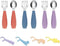 6 Pieces Toddler Utensils, 3 Toddler Forks and 3 Spoons, Silverware Set with Food Grade Silicone Handle, Children Safe Flatware, Self-Feeding Stai...