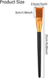 10 Pieces Paint Brushes for Acrylic Painting, Nylon Paint Brushes 1 Inch Wide Flat Paint Brushes Set for Artists Professional Amateurs Gouache & A...