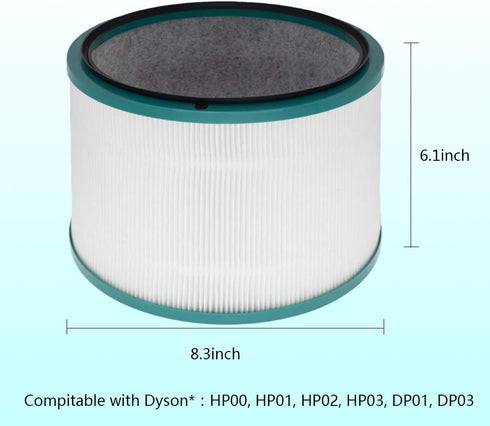 Air Purifier Filter Replacements for Dyson Pure Cool Link DP01 DP02, Pure Hot + Cool Link HP01 HP02 HP03, Part # 968125-03...