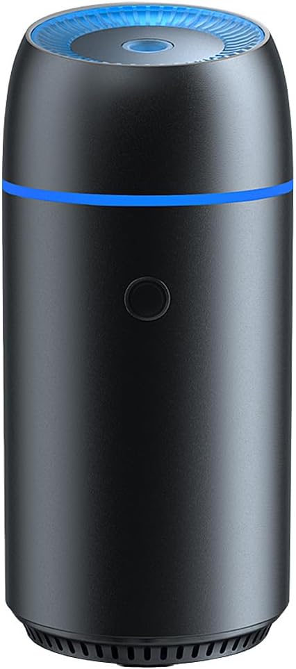 Portable Car Humidifier Can Add Essential Oils Small Diffuser with Night Light and Automatic Shut-Off Function for Car and Office Home Baby Room U...