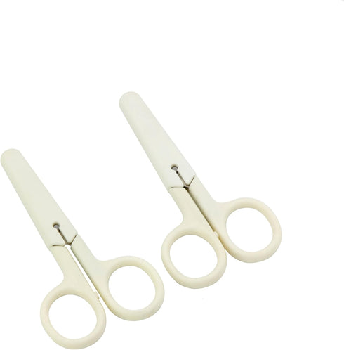 Child Scissors Set, 2 Piece with Colorful Covers, Stainless Steel Blades...