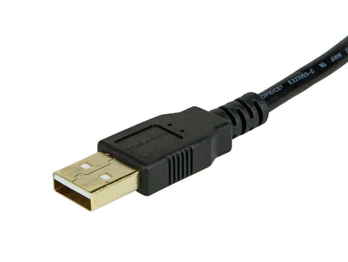 Monoprice USB 2.0 Type-A Male to Type-A Female - Extension Cable, Gold Plated, 28/24AWG, 15 Feet, Black...