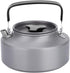 SH-RuiDu 1.1L Portable AluminumTeapot Coffee Tea Pot Kettle for Camping Hiking Kitchen Black Handle...