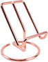 Teensery 1 Pack Metal Wire Frame Holder Stand Tabletop Display Stand for Picture Photo Book Cellphone Pad (Rose Gold)...