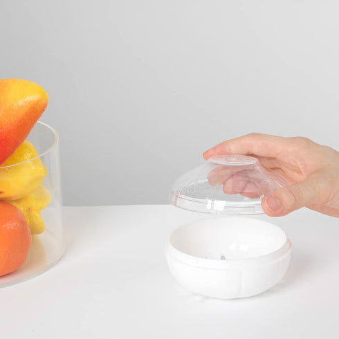 Vegetable and Fruit Storage Containers for Fridge, BPA Free Fresh reusable Food Savers, Onion Storage Container ?Garlic Saver?Tomato Saver and Lem...