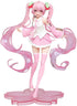 JIANYING Miku Figure Anime Figures Pink Cherry Blossoms Figure Gift Desktop Collection Ornament 7.8"...