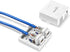 NavePoint Keystone Jack Surface-Mount Box 2-Port White, 10-Pack...