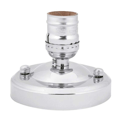 E26/E27 Ceiling/Wall Light Base Holder, Converter Adapter Light Pendant Bulb Lamp Screw Socket for Home Improvement(Silver)...