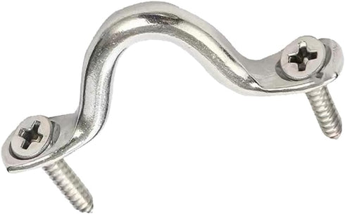 M3 316 Stainless Steel Bimini Boat Top PAD Eye, Eye Strap, Tie Down, Kayak Deck Loop, Suitable for Kayak Canoe Rigging, Marine Boat Hardware (Pack...