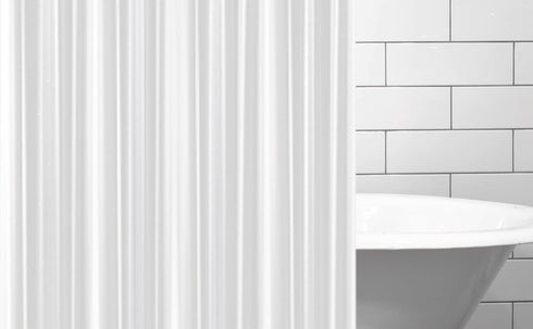EHZNZIE Clear Shower Curtain Liner Light Weight PEVA, Shower Liner 72x72 Inches, Waterproof, No Chemical Smell with 12 Rust Proof Metal Grommets H...