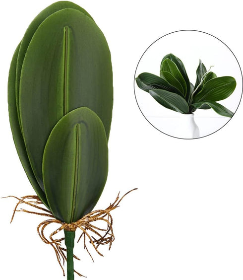WINOMO Orchid Leaf, Artificial Orchid Plant Fake Flower Leaf Home Office Decoration...