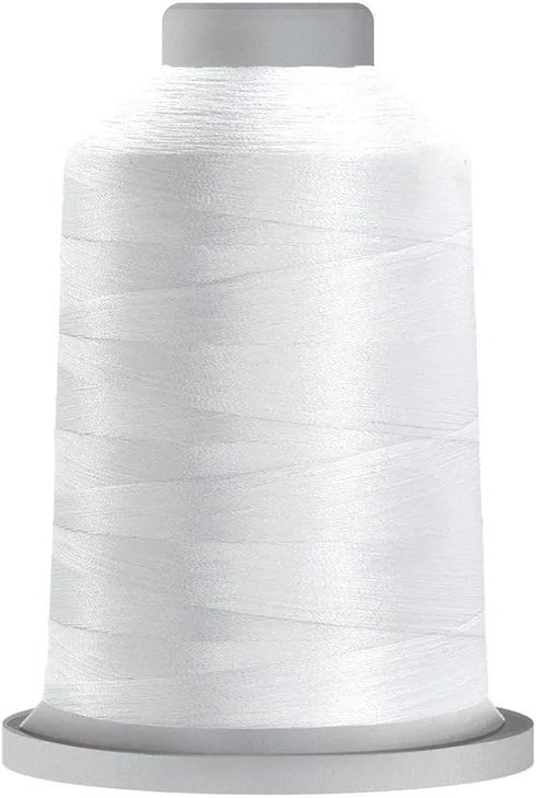 Glide Thread Trilobal Polyester No. 40-5000 Meter Spool - 10002 Super White...