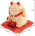 Acogedor Solar Waving Cat, Good Luck Lucky Welcoming Cat Waving Arm, for Car Home Office Decoration(White)...