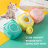 Awesome Pet Brushes Bath Massage Brush Shampoo Dispenser Dog Grooming Silicone Shower Brush For Cat Pets Bathing Product (green kawaii)...