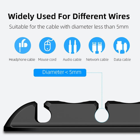Cable Clips,2 Pack Cord Organizer,Cord Management,USB Cable Holder with 3 Magnetic Connector Adapter Slots for Desk,Wall,Nightstand, Phone Charger...