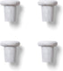 Outset B320 Silicone Wine Bottle Stoppers, White Marble, Small...