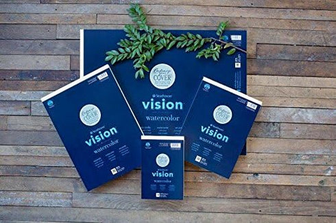 Strathmore Vision Cold Press Watercolor Pad 6"X9"-140lb, 30 Sheets -62640560...