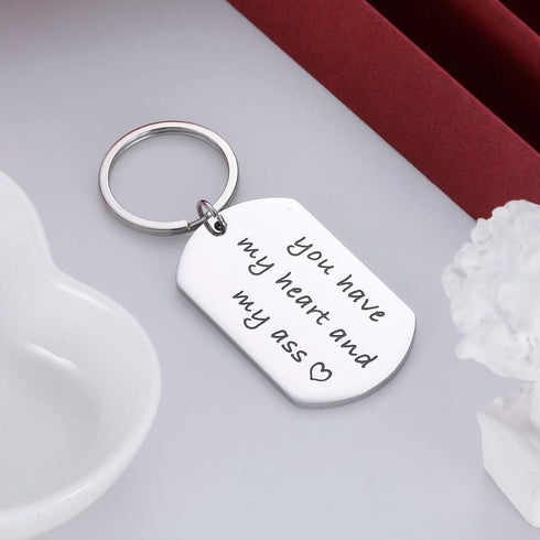 VANLOVEMAC National Boyfriend Day Gifts Funny Keychain for Boyfriend Boo Basket Stuffers for Him Her Sweetest Day Gifts Valentines Birthday Gift f...