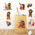 Assemble Peel and Stick Stickers Decals for Wall, Luggage and More. Rabbit...