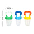 Food Feeder Baby Fruit Pacifier (3 Pcs) with 6 Different Sized Silicone Pacifiers 2 PCS Dispensing Spoon 90ML Spoons Clip Infant Teething Toy -Blu...