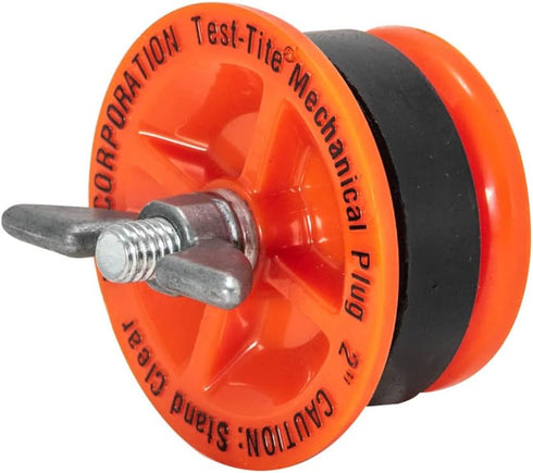 EASTMAN 78033 Mechanical Test Plug, Screw and Zinc Nut, ABS EASX1, 2 Inch, Red...