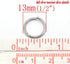 VALYRIA 200pcs Stainless Steel Open Jump Rings Connectors Jewelry Finding Silver Tone 13(1/2") x1.4mm...