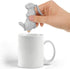 Genuine Fred, BREW BUNNY, Rabbit Reusable Silicone Tea Infuser, Gray, Fun Gift for Tea Lovers, Clever Kitchen Gadget...