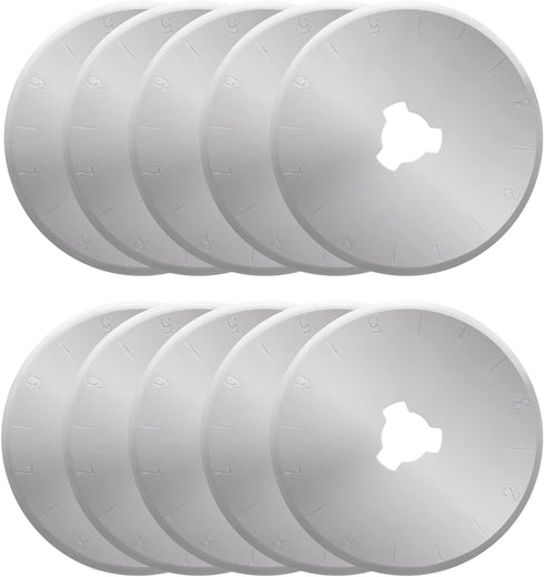 28mm Rotary Cutter Blades - 10 Pack Replacement Blades - Sharper Blades Have Better Cutting Effect, Great for Sewing, Quilting Supplies, Fabric an...