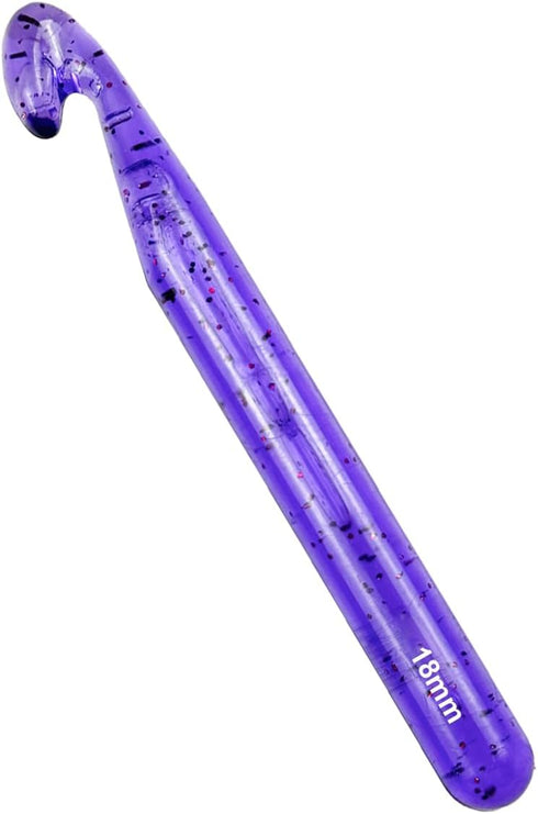 Weabetfu 18mm Large Crochet Hook,Huge Crochet Hooks for Chunky Yarn,Ergonomic Knitting Giant Crochet Hooks,Big Crochet Hooks for Knitting Yarn Car...