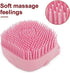 Dog Bath Brush Soft Silicone Dog Shampoo Brush | Pet Shampoo Massage Dispenser Dog Brush for Shedding Massage Dispenser Shower Brush for Short and...