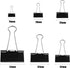 SANNIX 100 PCS Binder Clips Assorted Sizes, X Large, Large, Medium, Small, Mini and Micro, Binder Clips Paper Clamps for Office Home School...