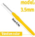 Crochet Hook, 3.5 mm Ergonomic Crochet Hook, Crochet Needles, Ergonomic Handle Crochet Hook, Knitting Needles with Soft Handle Beginners and Exper...