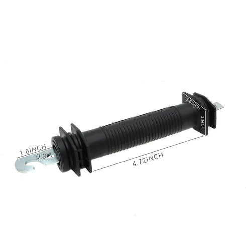 2 Pcs Electric Fence Plastic Heavy Duty Gate Handle Insulators with Spring(Black)...