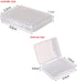 8 Pieces Mixed Sizes Rectangular Empty Mini Clear Plastic Organizer Storage Box Containers for Craft Projects...