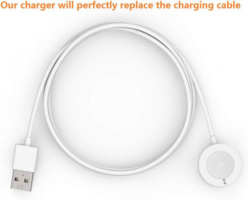 Magnetic Charger for Fossil Gen 4/5,Compatible with Msfit Vapor 2 Smartwatch,Fossil Gen 4 Venture HR,Falster 2/3,Access Sofie HR...