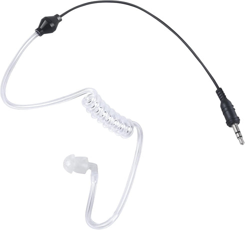 2 Pin Ptt Mic Earpiece Two Way Radio Headset for Motorola Walkie Talkie(Black,Wired)...