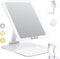 MILEDUO Rechargeable Travel Makeup Mirror with Lights, Foldable Compact Mirror with 1500mAh Battery, 3 Color Light Touch Screen for Travel and Wom...