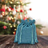 12-Pack 5.5x7.75 Natural Burlap Gift Bags w. Drawstring (Teal Blue, Medium) for Party Favors, Presents or DIY Craft by TheDisplayGuys...