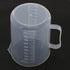 Bettomshin 1Pcs 1000ml Metric Plastic Graduated Beaker, Lab Beakers Multipurpose Mixing Cups Measuring Cup Transparent for Lab Kitchen Liquids...