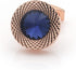 Sapphire Blue Crystal Gem In Rose Gold Men Gift Cufflinks...