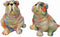 3.5" x 2.5" x 3.5" Bulldog Salt and Pepper Set...