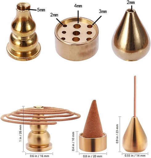 Miupoo Incense Burner Metal Holder,Cone Incense Holder,Coil Incenses Holders,Incenses Stick Holders, 3 Styles...