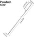 Pool Skimmer Basket Hook Tool, Swimming Pool Skimmer Basket Handle 14.6? Longer Skimmer Lid Lifting Hook Stainless Steel Skimmer Basket & Lid Remo...