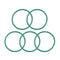 uxcell Fluorine Rubber O-Rings, 30mm OD 27mm ID 1.5mm Width FKM Seal Gasket for Machinery Plumbing, Green, Pack of 5...