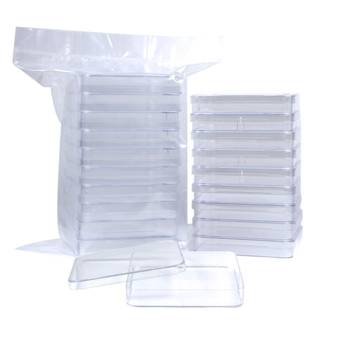 Polystyrene Petri Dish, Sterile, Pack of 10 (Square, PetriDish10x10)...