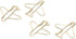 Zerodis Airplane Shaped Paper Clips, 100Pcs Mini Cute Paperclips Portable Electroplated Metal Office Clips for Document Sorting and Organizing Off...
