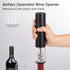 CIRCLE JOY Electric Wine Openers Set - Battery Powered Motorized Operated Cordless Automatic Corkscrew Opener Puller Kit with Attached Foil Cutter...