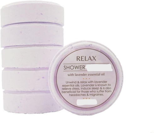 Relaxing Body Shower Tablets 9 Large Variety Shower Fizzers (3 in Each Pack) Great Gift for Relaxation Made with Pure Essential Oils. Shower Bomb ...