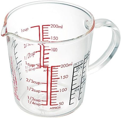 Hario Heatproof Glass Measuring Cup with Handle, 200ml...